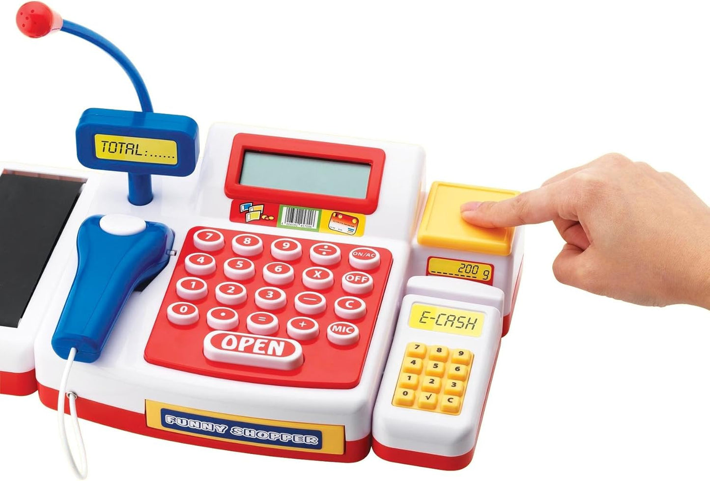 Supermarktkasse mit Scanner, Supermarktkasse