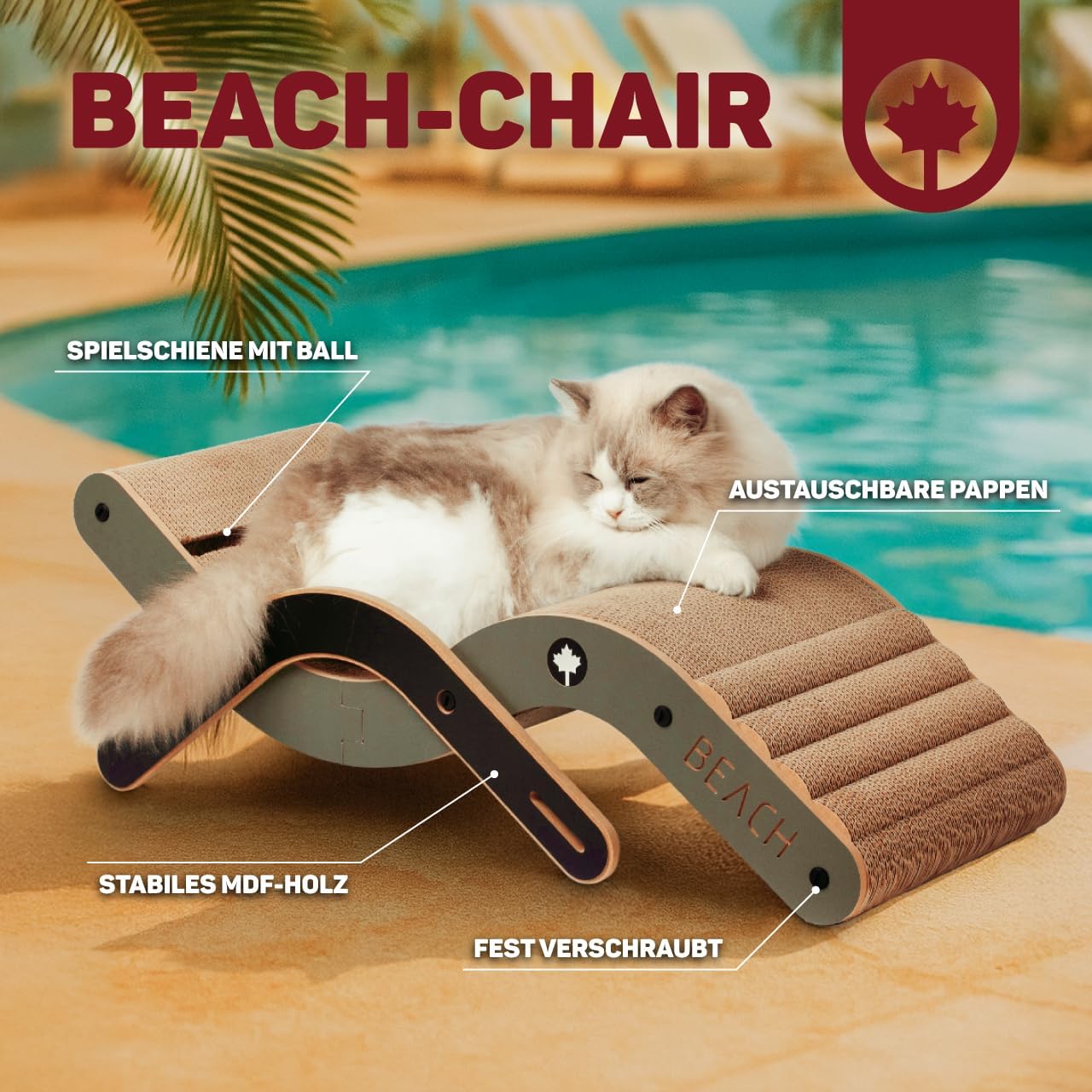 Design-Kratzmöbel Beach Chair