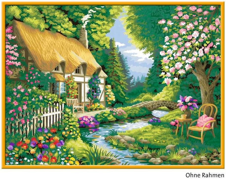 Malen nach Zahlen CreArt - Cottage Garden, Alte Version