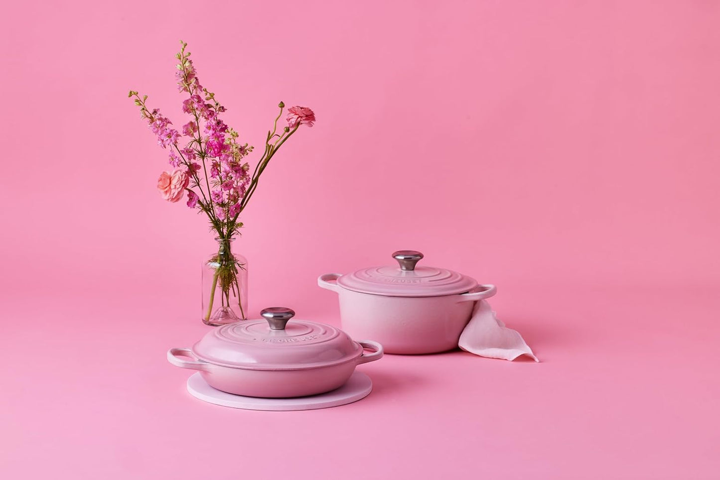 Signature Gusseisen-Gourmettopf, Shell Pink 30 cm