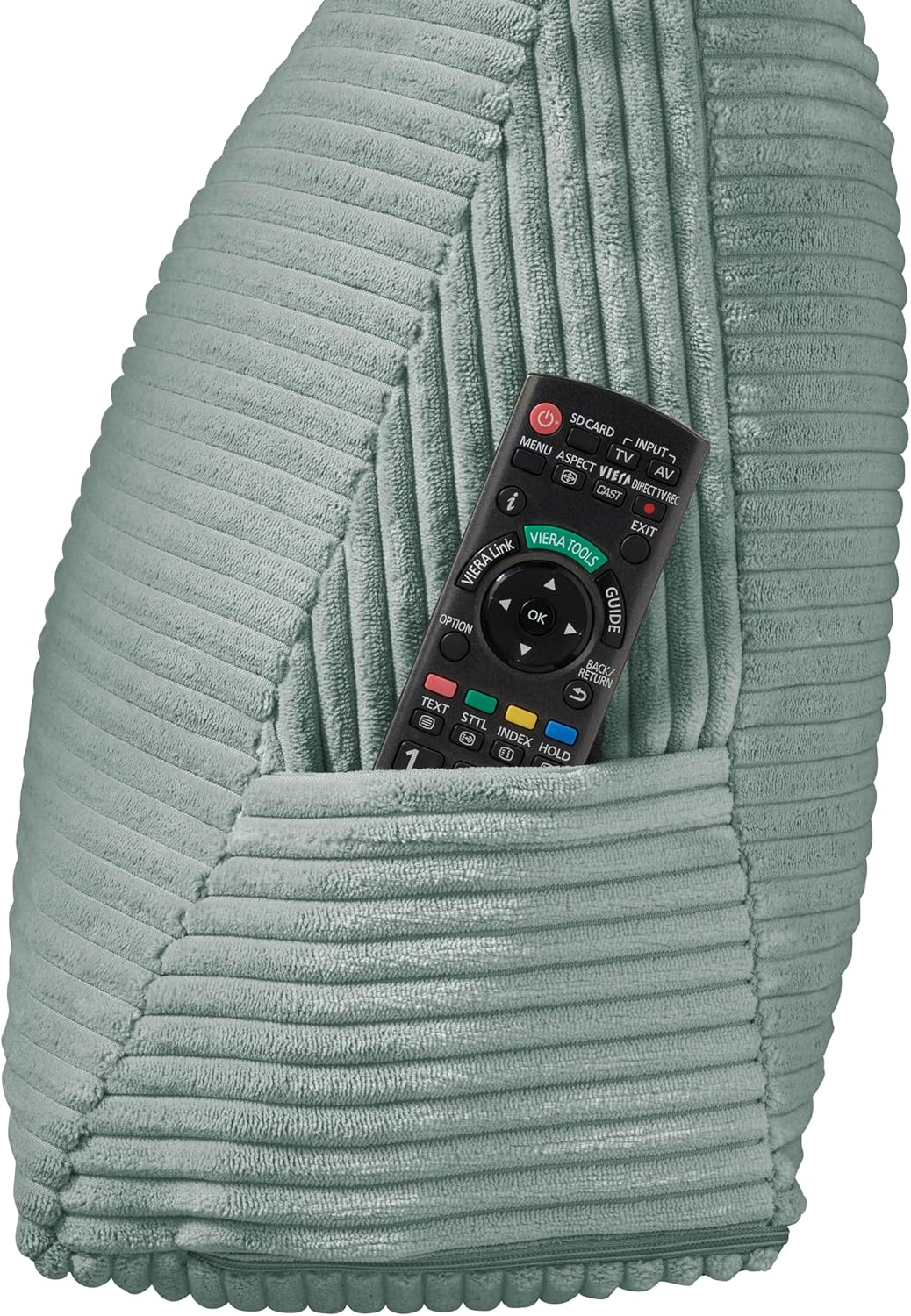 Rückenkissen für Bett und Sofa, Türkis / Kord
