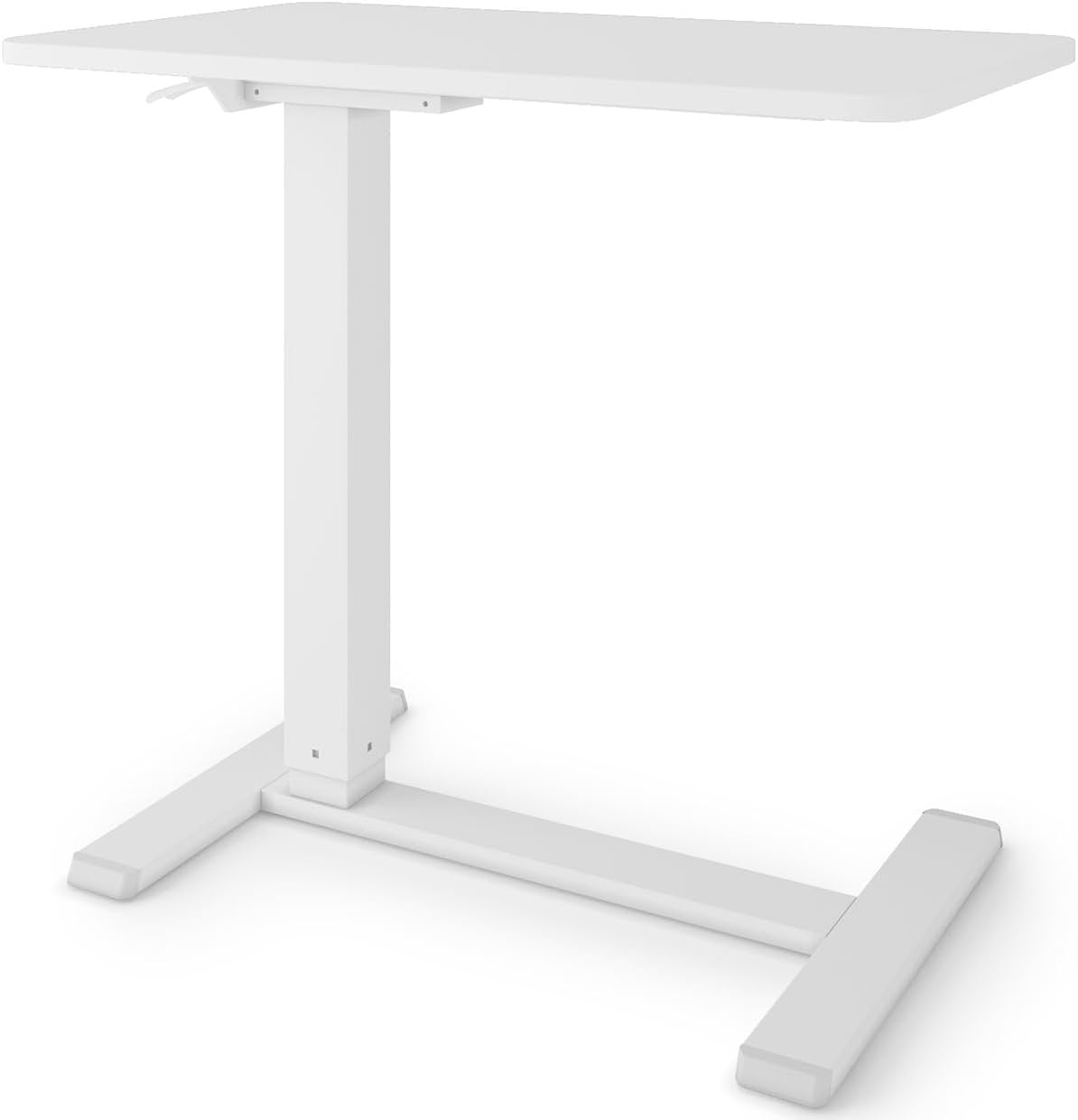 Höhenverstellbarer Beistelltisch, 71 x 40 cm Weiss