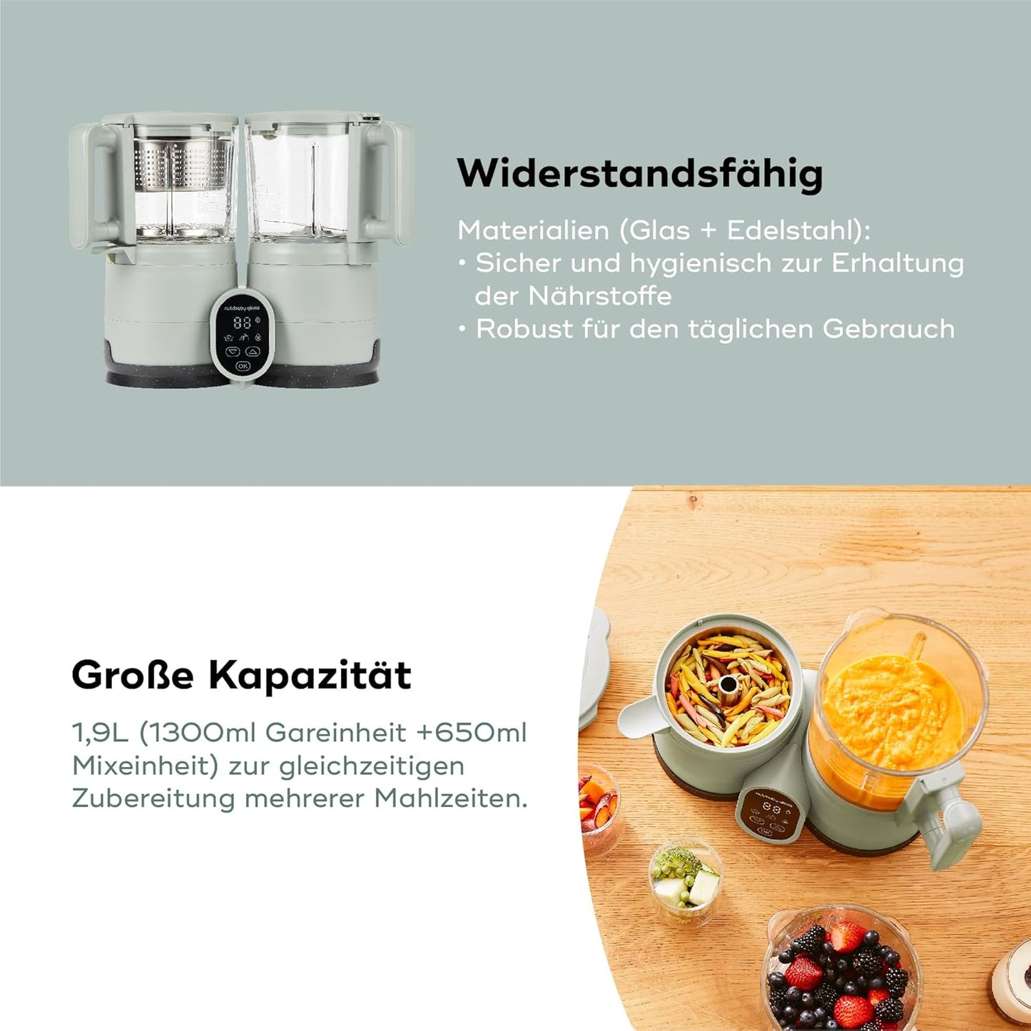 Nutribaby Glass Babynahrungszubereiter