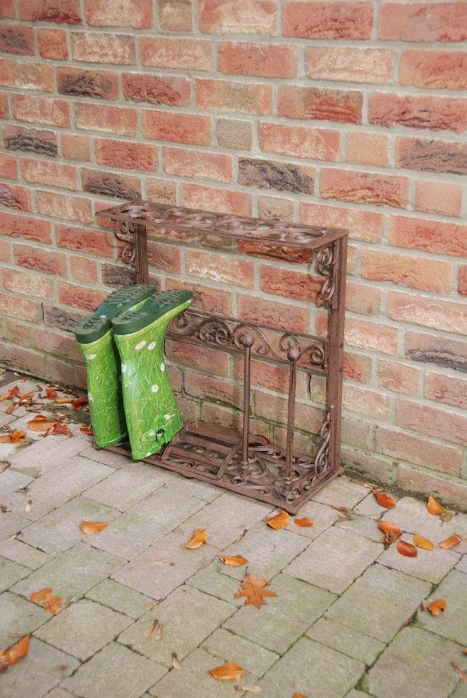 Stiefelhalter & Schuhablage aus Gusseisen