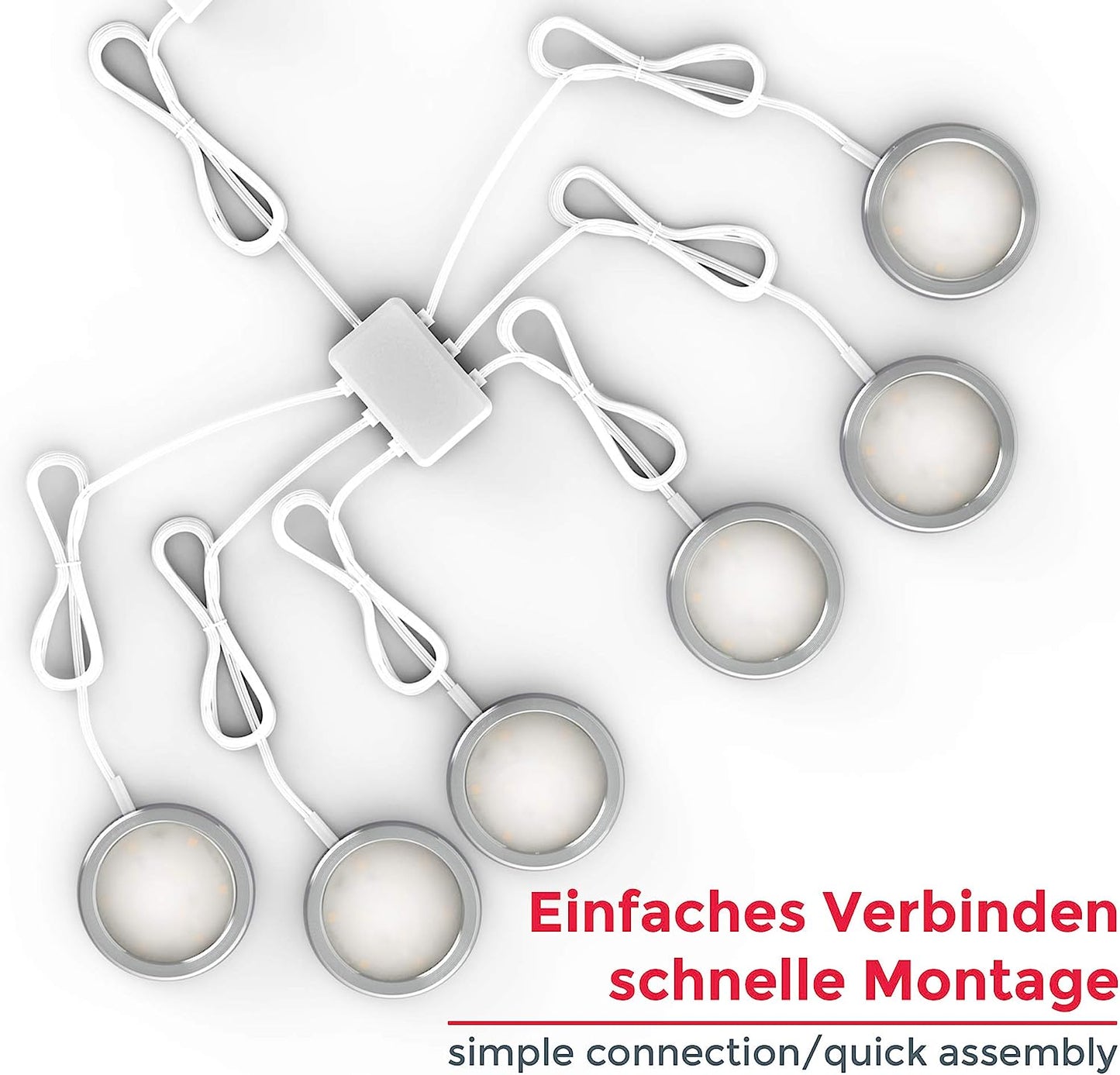 LED Unterbauleuchten, 6er Set