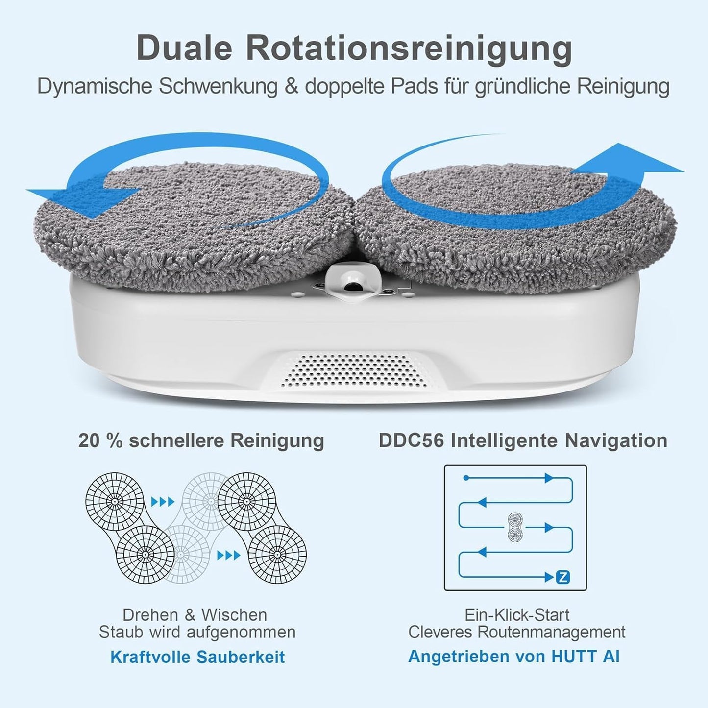 Fensterputzroboter DDC56 mit Ultraschall-Sprühfunktion, Ddc56