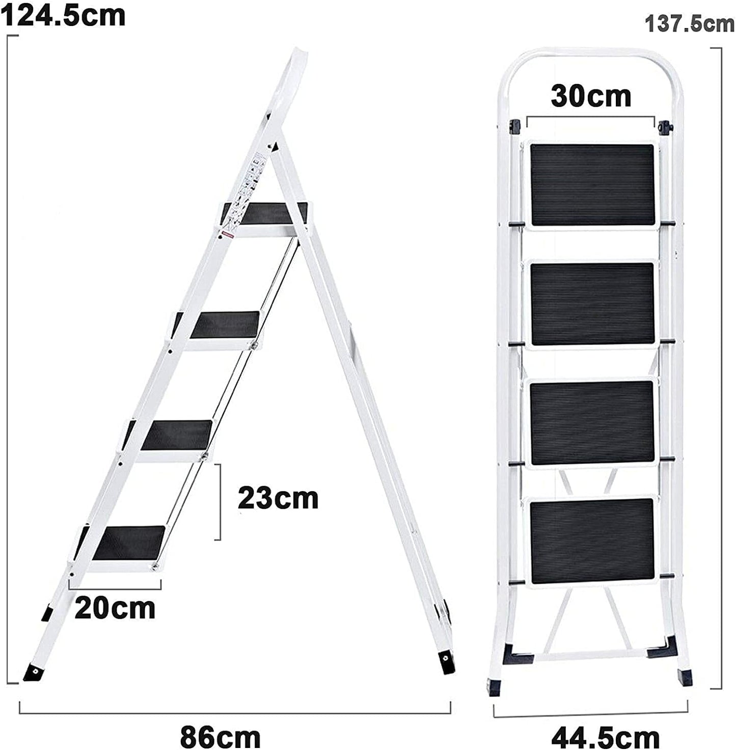 Klappleiter mit 4 Stufen, 4 Stufen