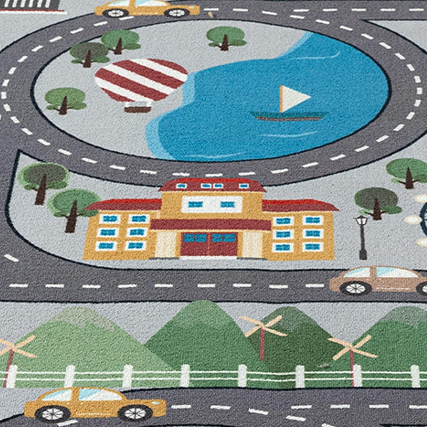 Stadtlandschaft, 160 x 220 cm, Strasse Grau