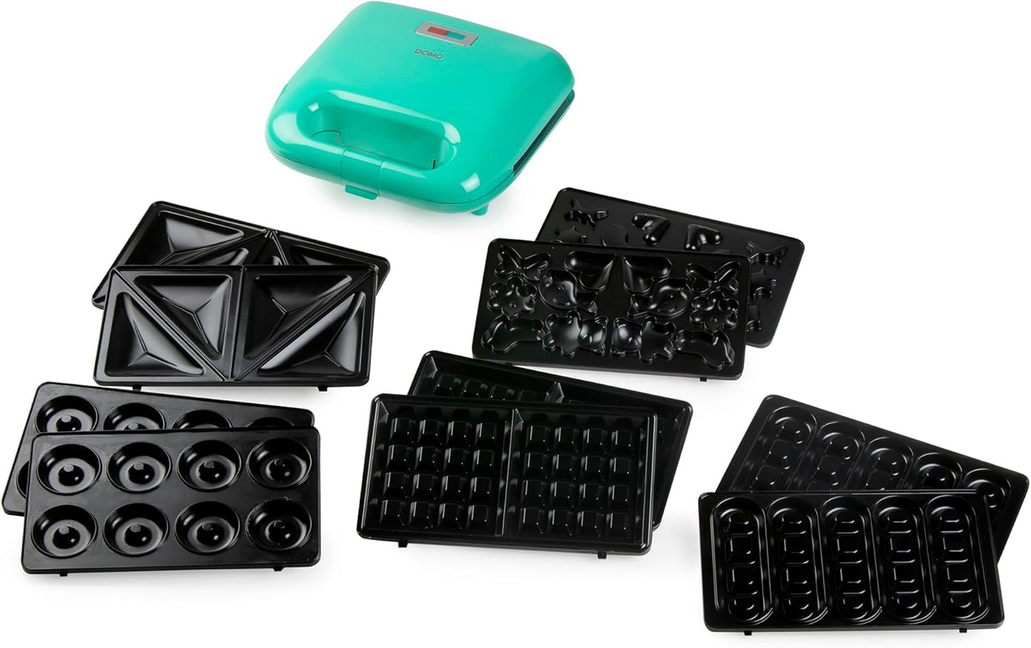Multifunktionsgerät 5-in-1 Sandwichmaker/Waffeleisen, Green