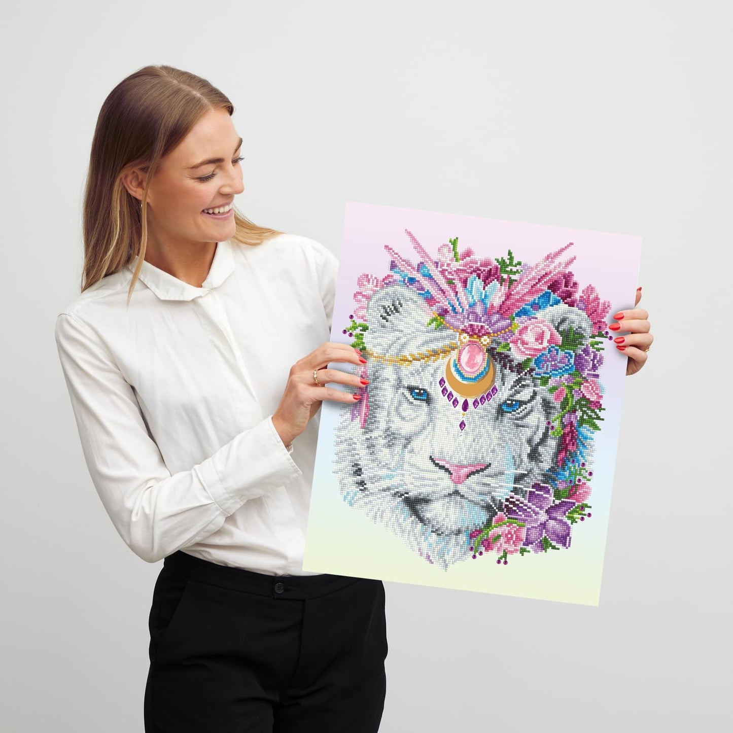 Diamond Painting Set Bohemian Tiger