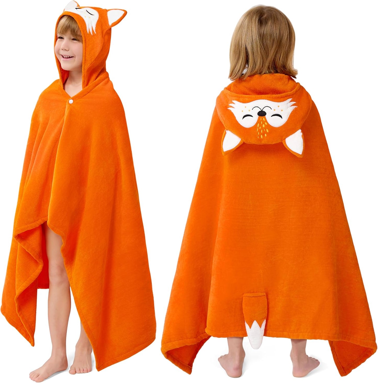 Kinder Badeponcho, Orange