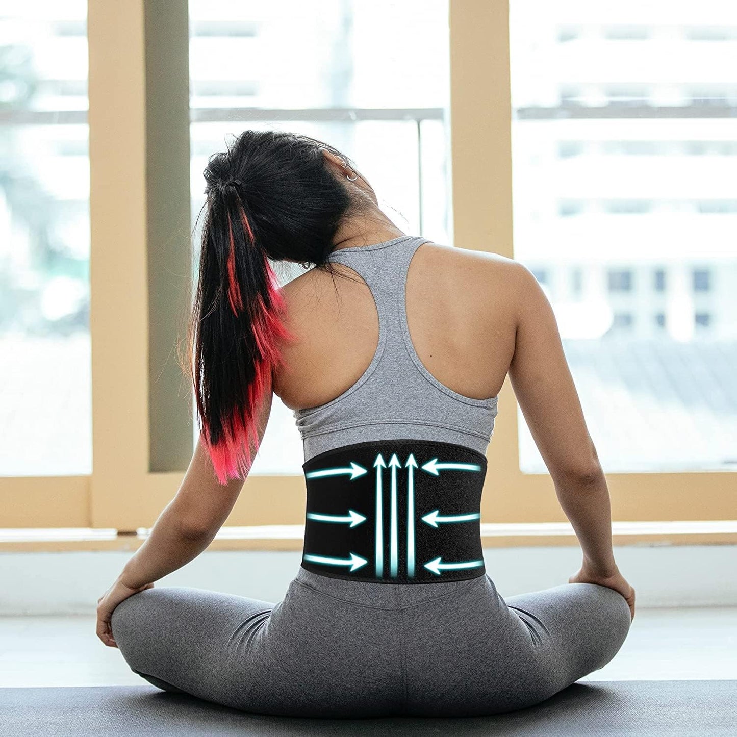 Rückenstützgurt für Sport, 9c-xl: Taille=116-140cm