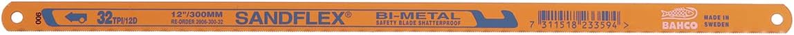 Sandflex Bimetall-Handsägeblatt 32 TPI, 12 X 32