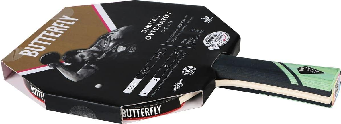 Dimitrij Ovtcharov Gold, Bundle mit Case CC1 & 3 Bälle