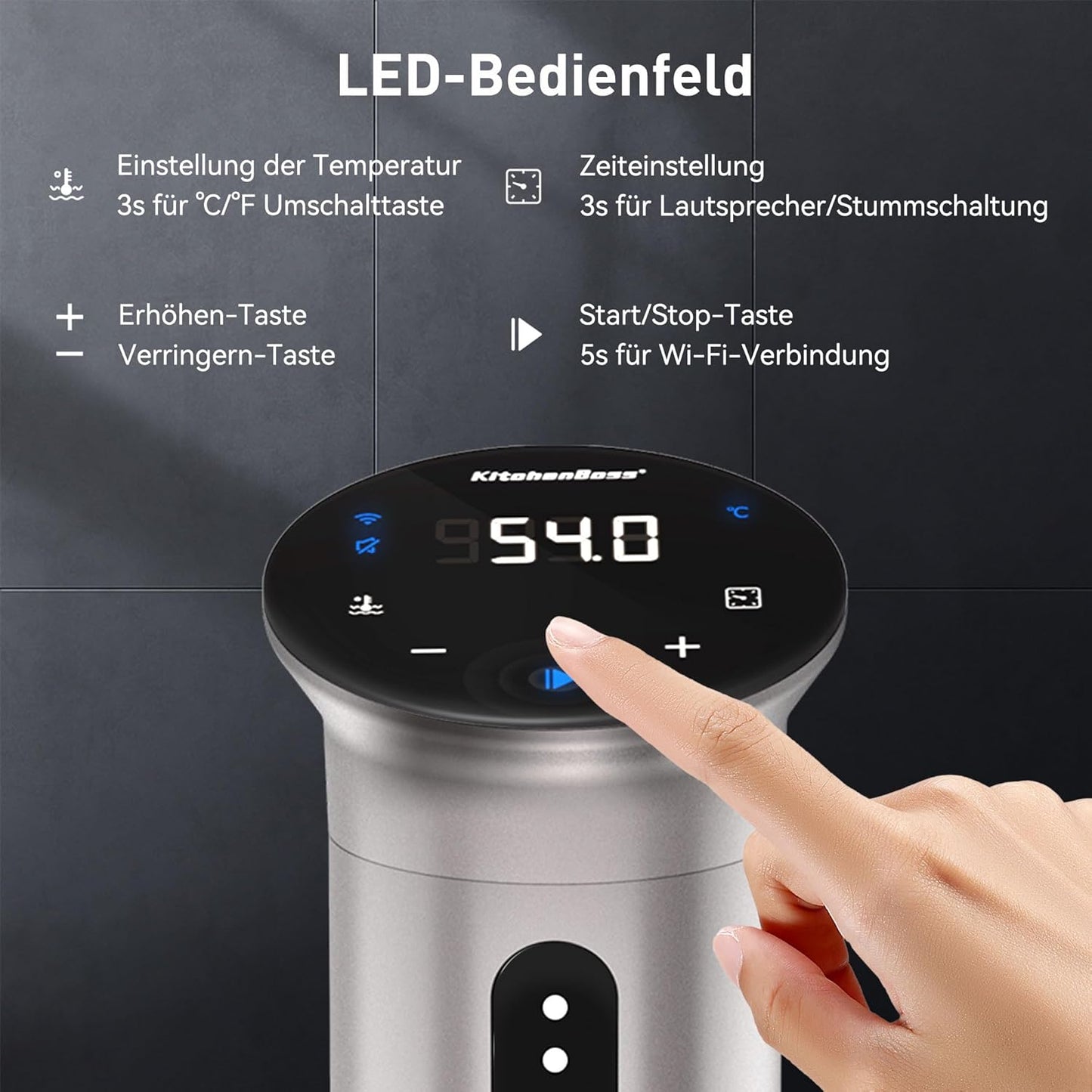 Sous Vide Stick Garer mit Wi-Fi und App-Steuerung, G310PS-SC / G310psa