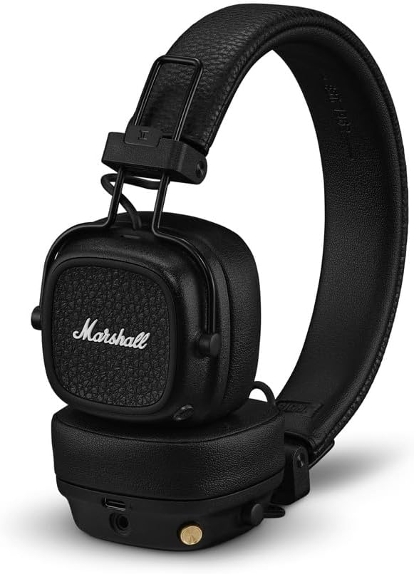 Major V Bluetooth-Kopfhörer, Schwarz Major V