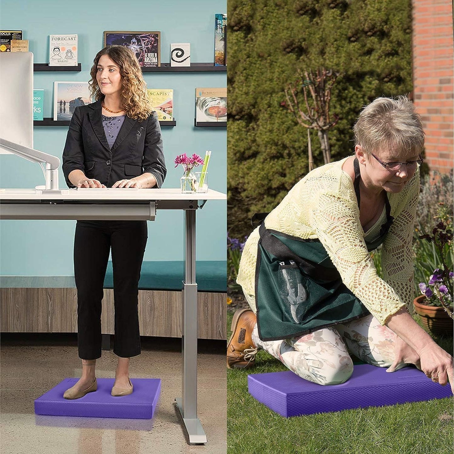Balance Pad für Stabilitätstraining (XL), Lila XL - 48.26 x 38.1 x 5.72 cm