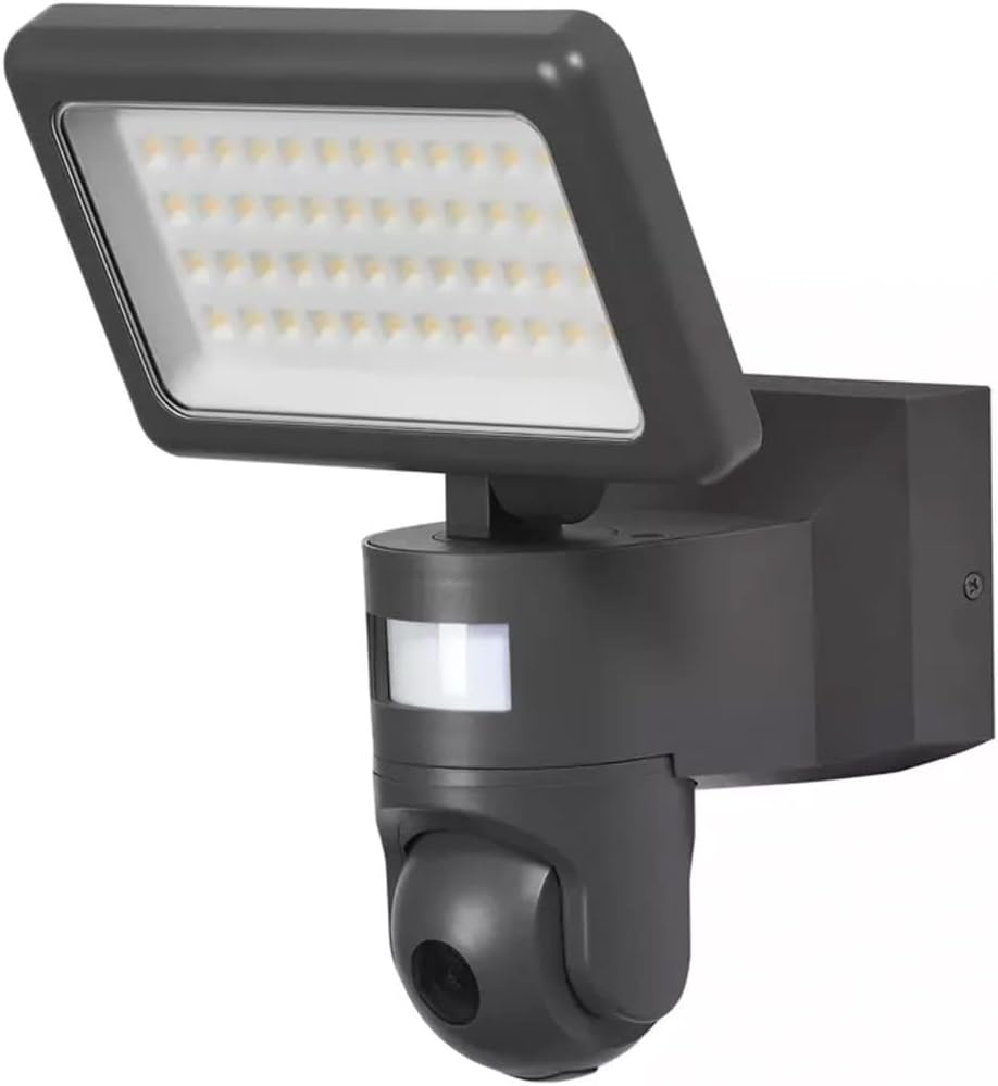 LED-Flutstrahler mit Kamera & Sensoren, Flutstrahler / Kamera per App steuerbar