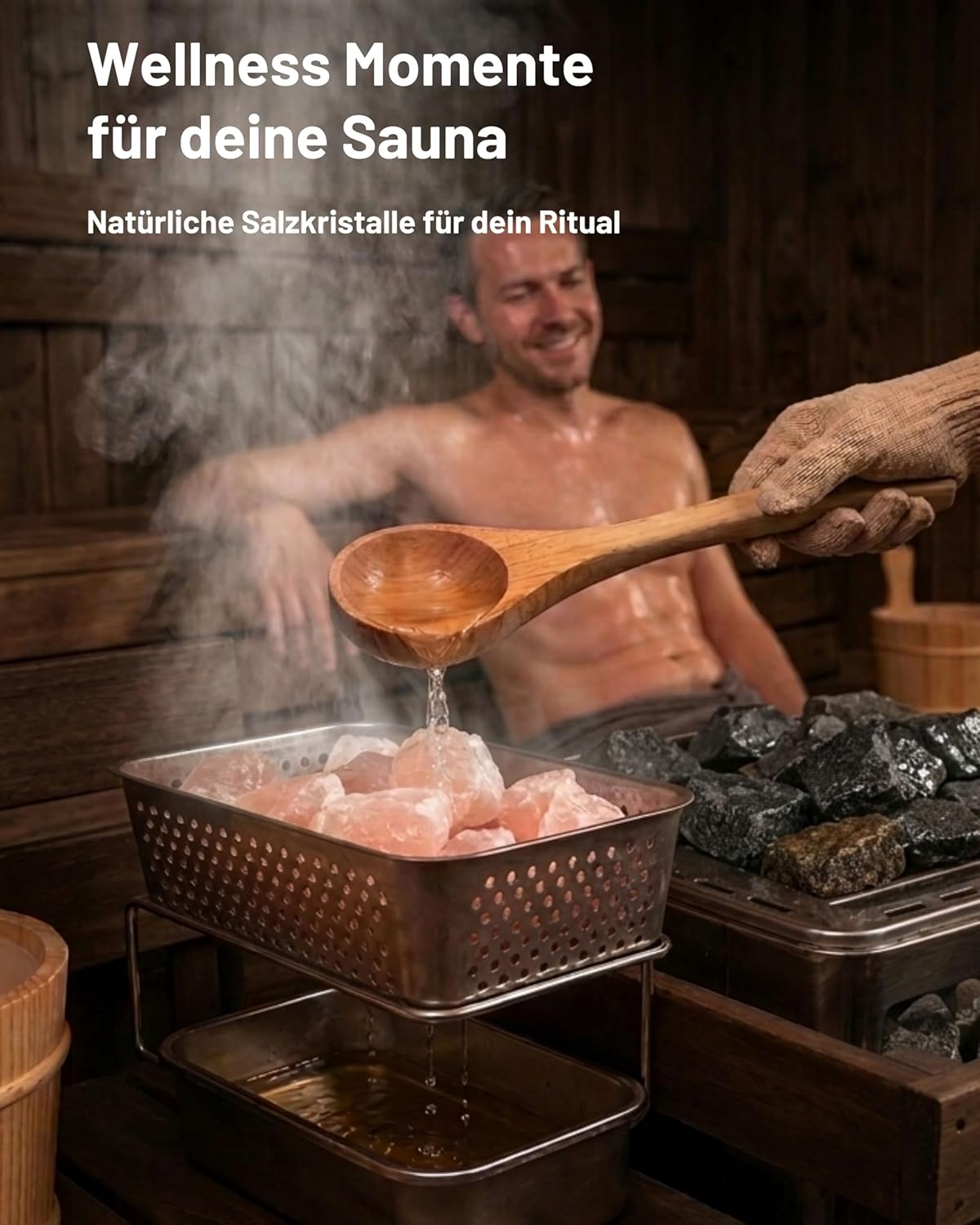 Saunasalzsteine für Sole-Schale, 2 kg, 2 kg