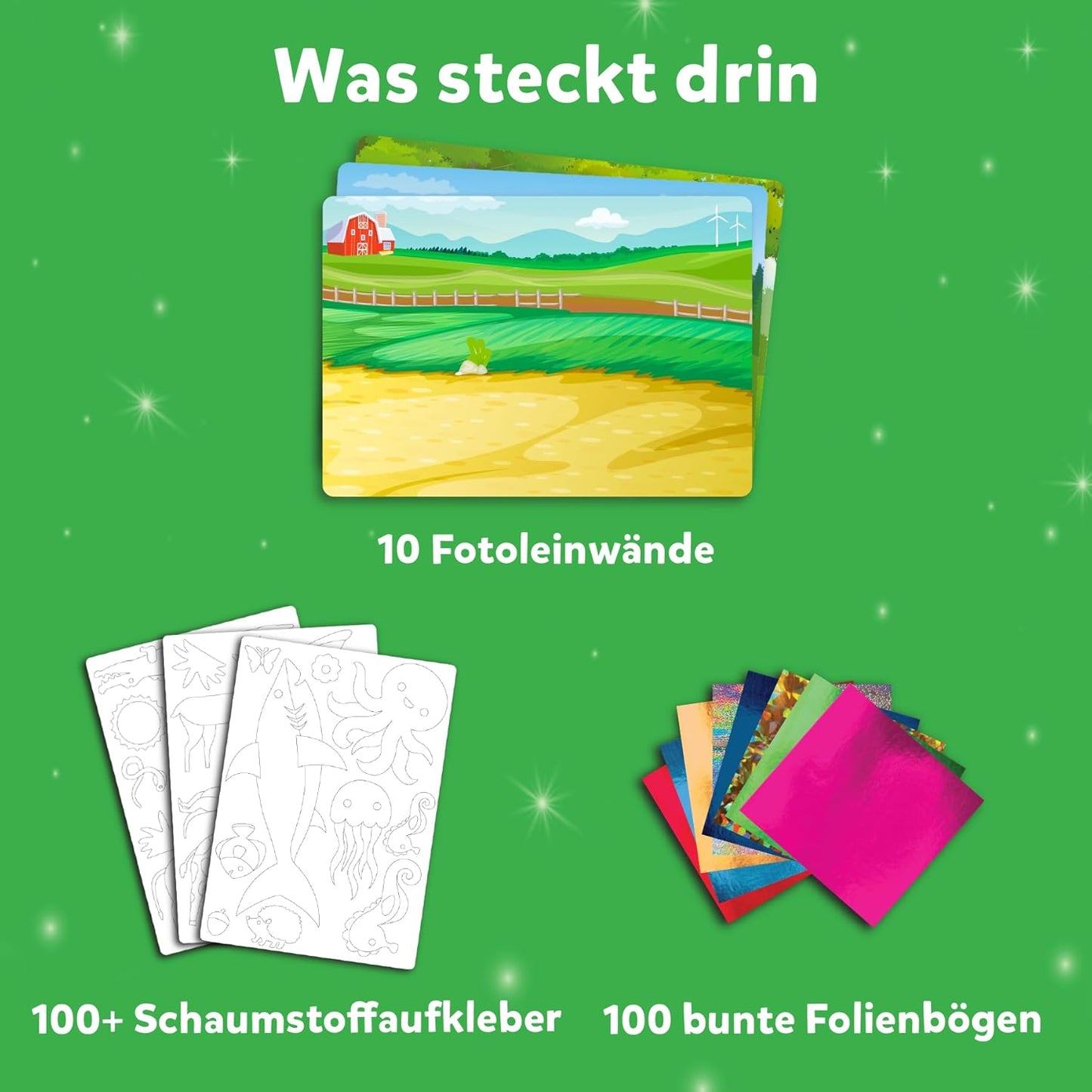 Folienspass - Bastelset Welt der Tiere für Kinder (4-9 Jahre), 2. Welt Der Tiere