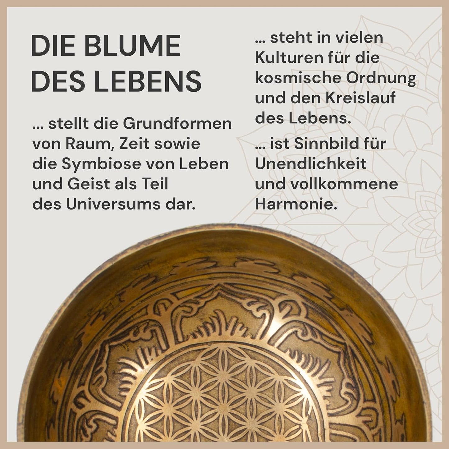Klangschale für Meditation und Entspannung, 10 cm Antique