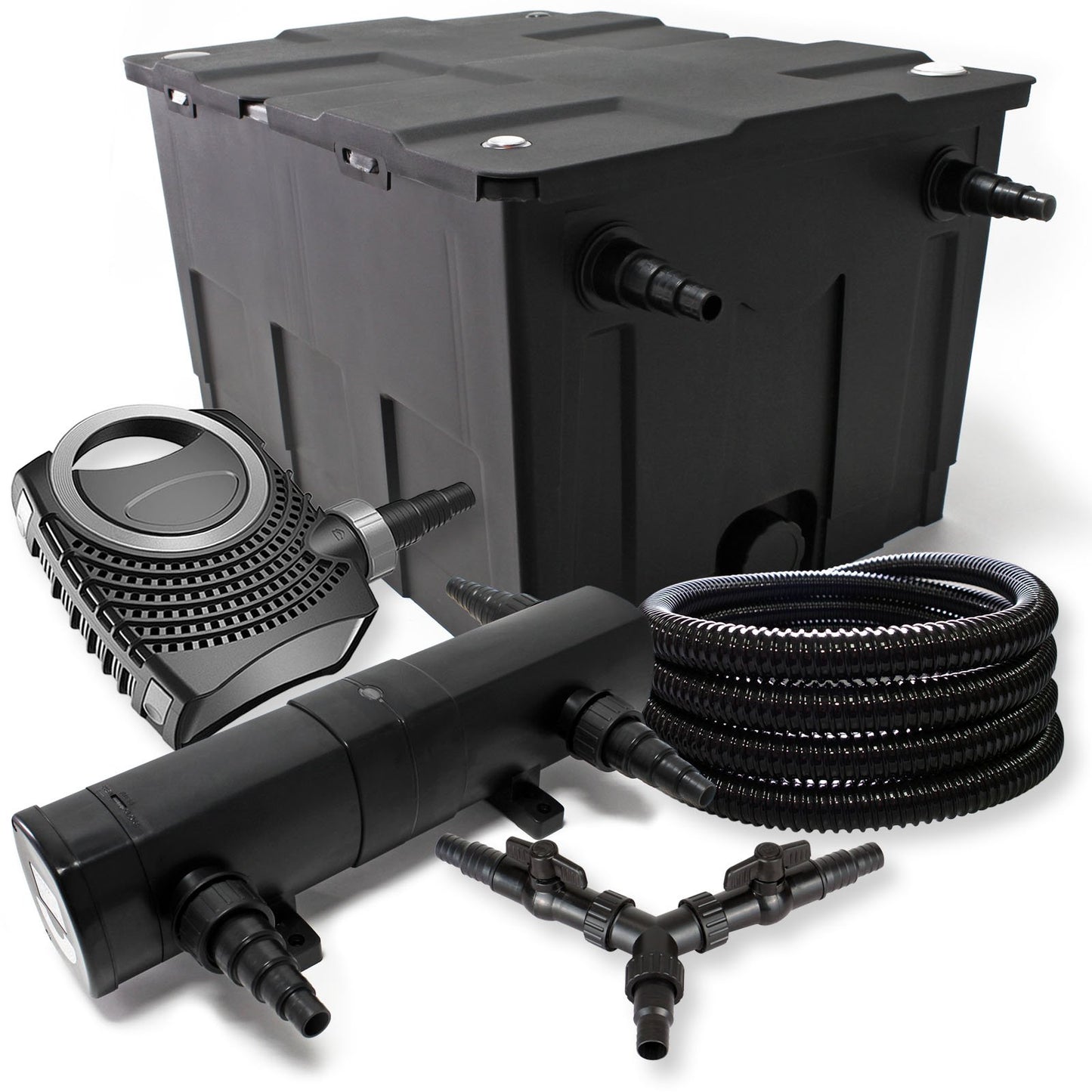 Teichfilter Komplettset mit Pumpe und UVC Klärer