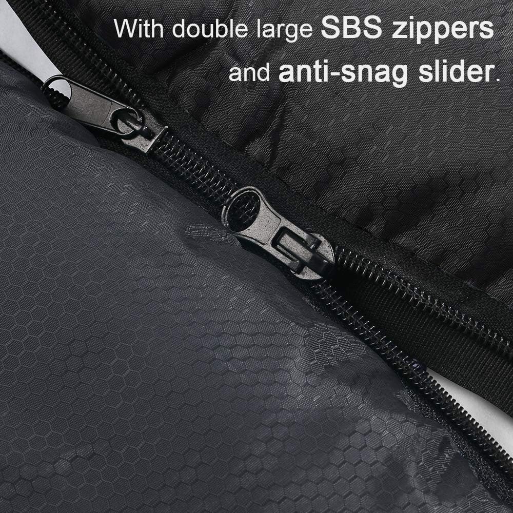 Mumienschlafsack für 4 Jahreszeiten, ultraleicht, 0°C -Blau Grau