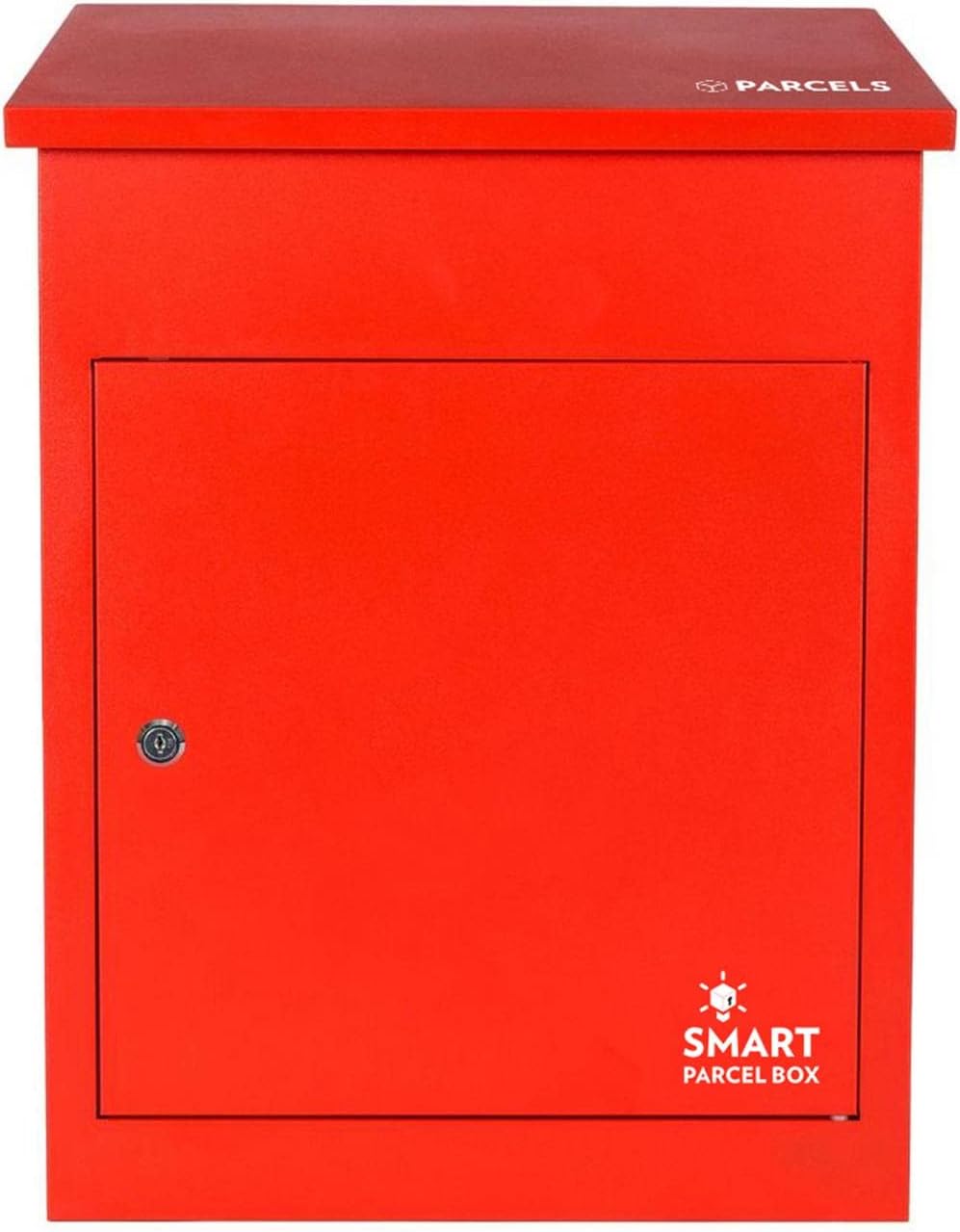 Paketbriefkasten mit Paketfach für Wandmontage, Rot