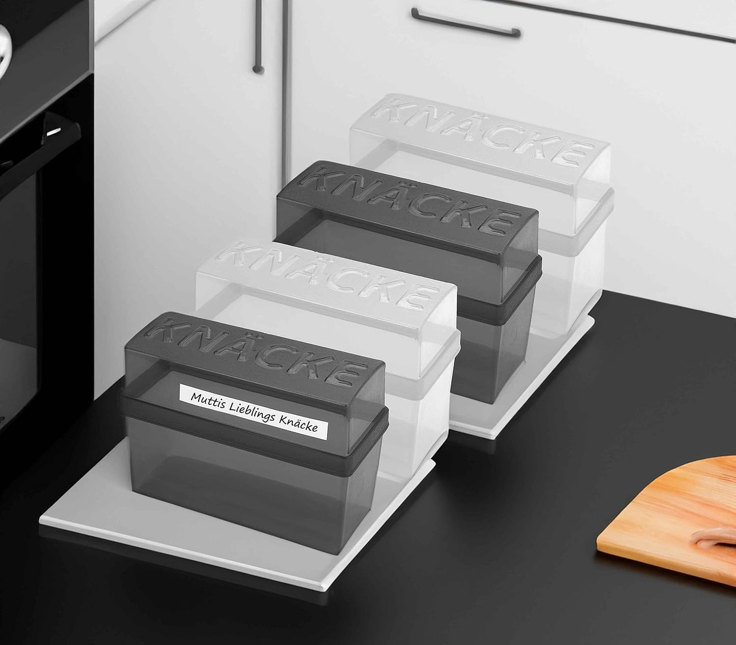 2er-Set Knäckebrot-Box, Transparentem