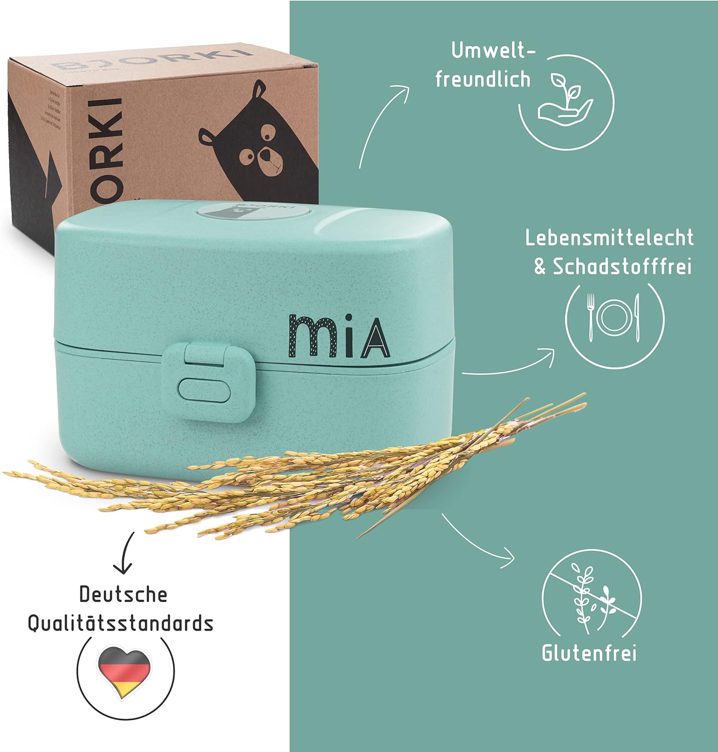 Bento Box, Pastell Blau