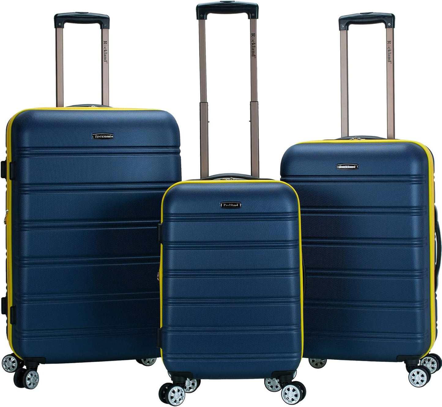 3-teiliges Melbourne Hartschalen-Koffer-Set, 3-Piece Set (20/24/28) Marineblau