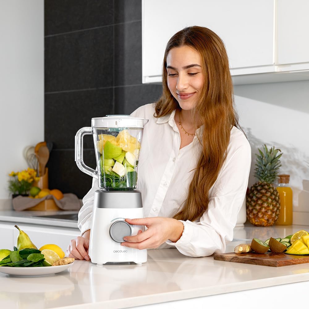 Standmixer Power Black Titanium, Weiß 1300 W | 1,5 L | Kunststoff