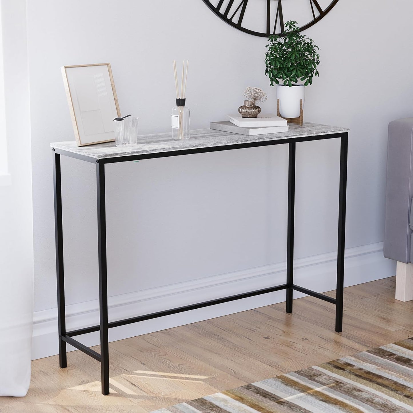 Brooklyn Konsolentisch, Grau, No Drawer