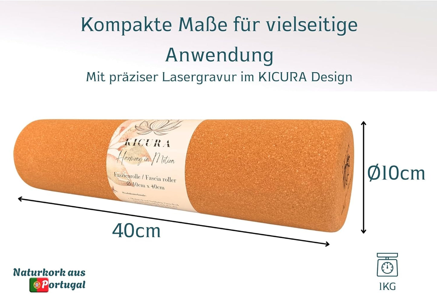 Faszienrolle aus Naturkork