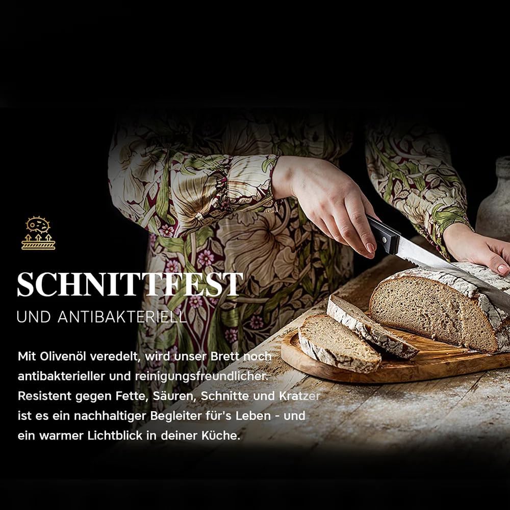 Schneidebrett mit Saftrille, 1 43L x 20B cm