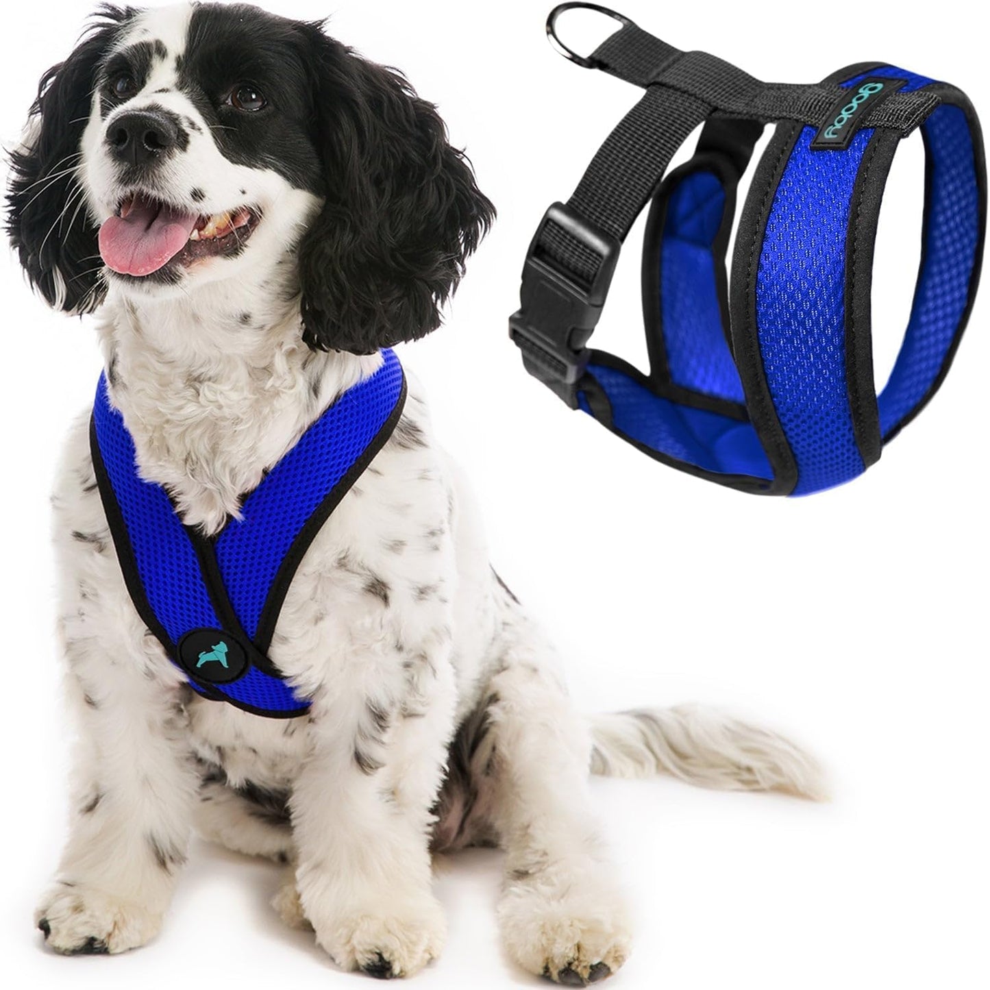 Comfort X Hundegeschirr, Large Chest (17-22.5") / Blau