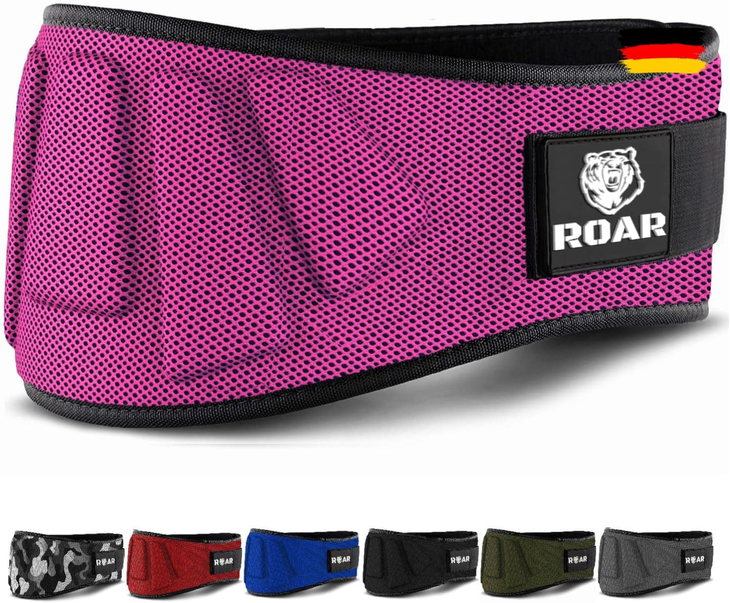 Gewichthebergürtel für Powerlifting und Crossfit, Rosa S