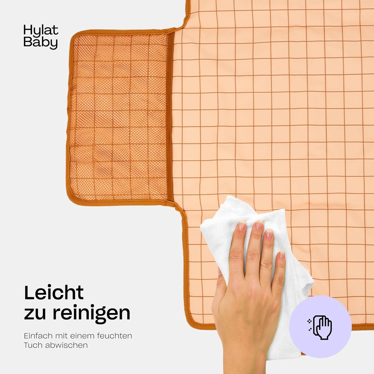 Wickeltasche mit Wickelunterlage, Braun Wickeltasche mit Wickelunterlage