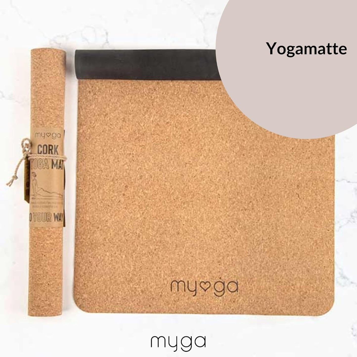 Yoga-Starter-Set mit Matte, Blöcken & Gurt, Rosa
