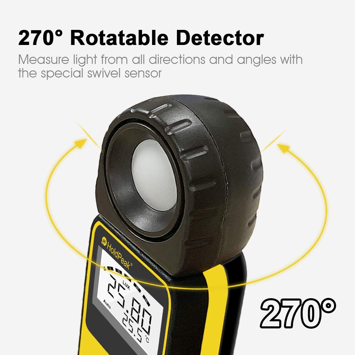 Digital Luxmeter 881E mit drehbarem Detektor