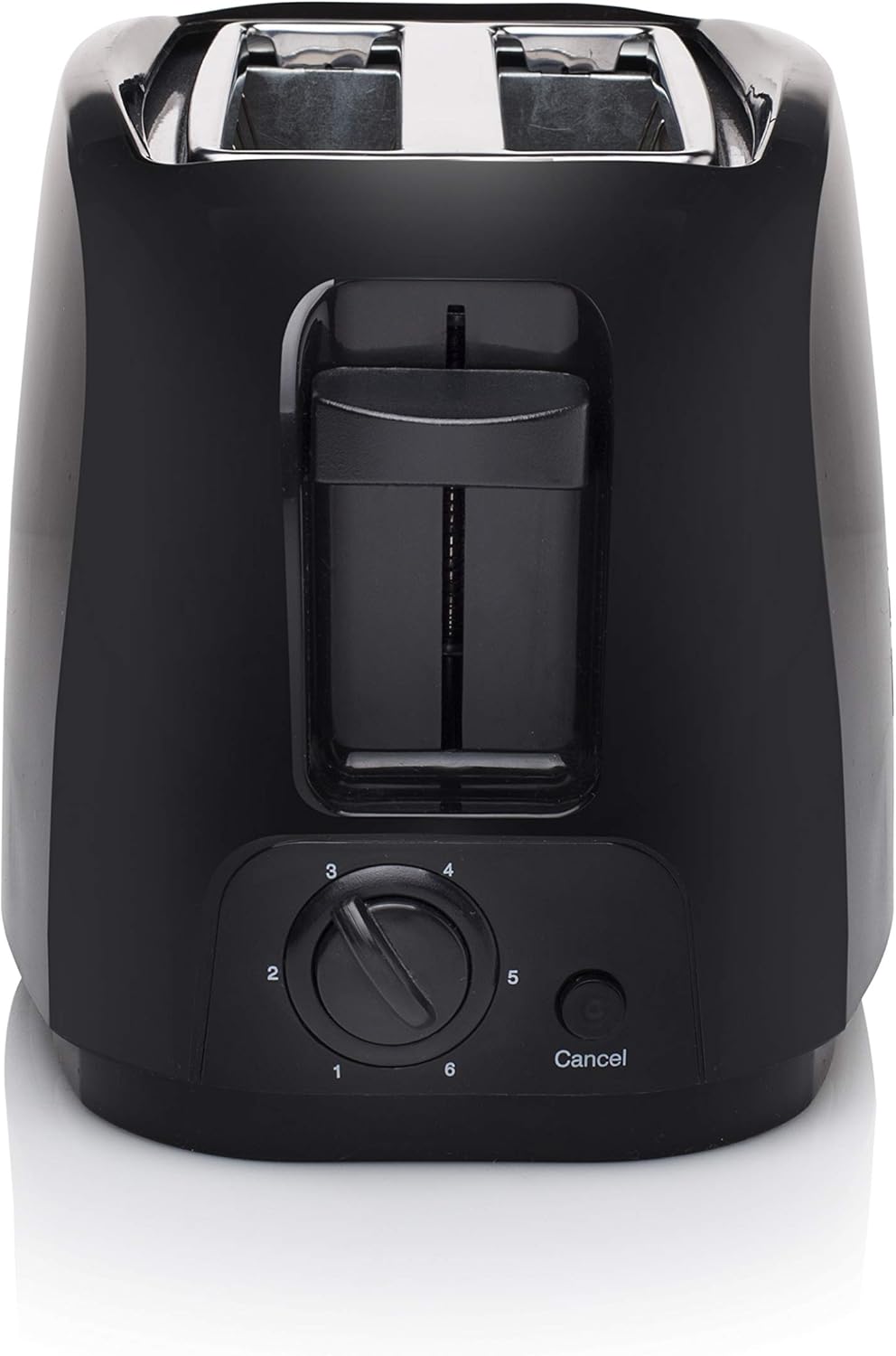 Toaster mit 6 Bräunungsstufen und Brötchenaufsatz, Schwarz