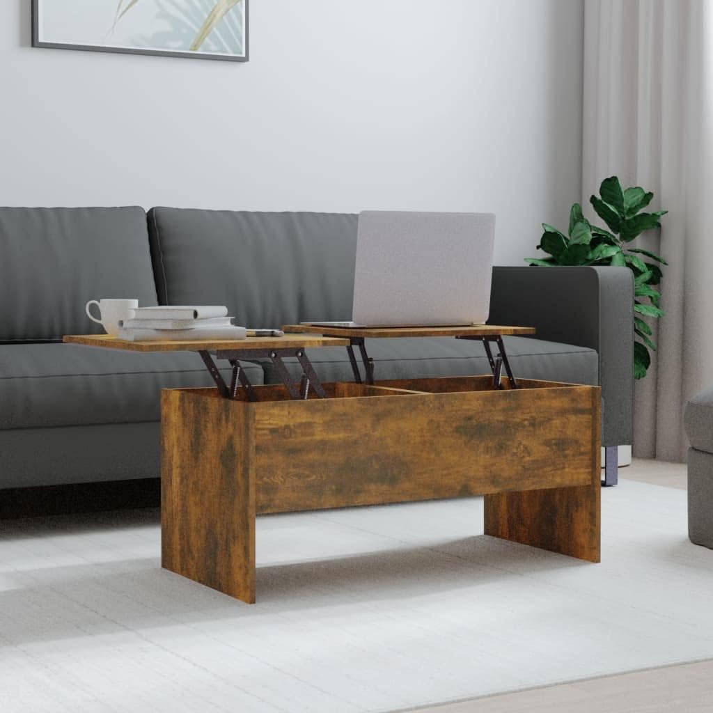 Höhenverstellbarer Couchtisch mit Stauraum
