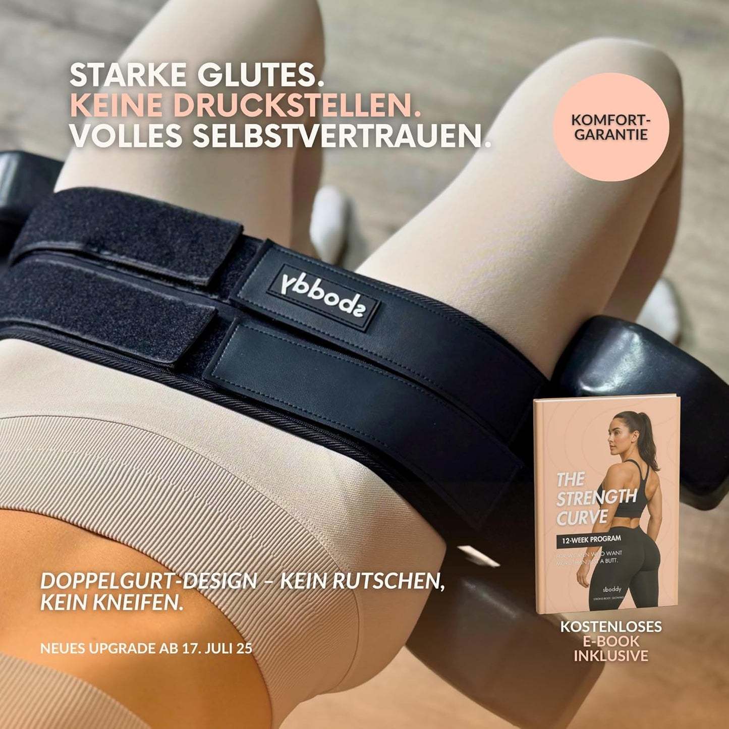 Hüftstoss-Gürtel für Kurzhanteln & Kettlebells