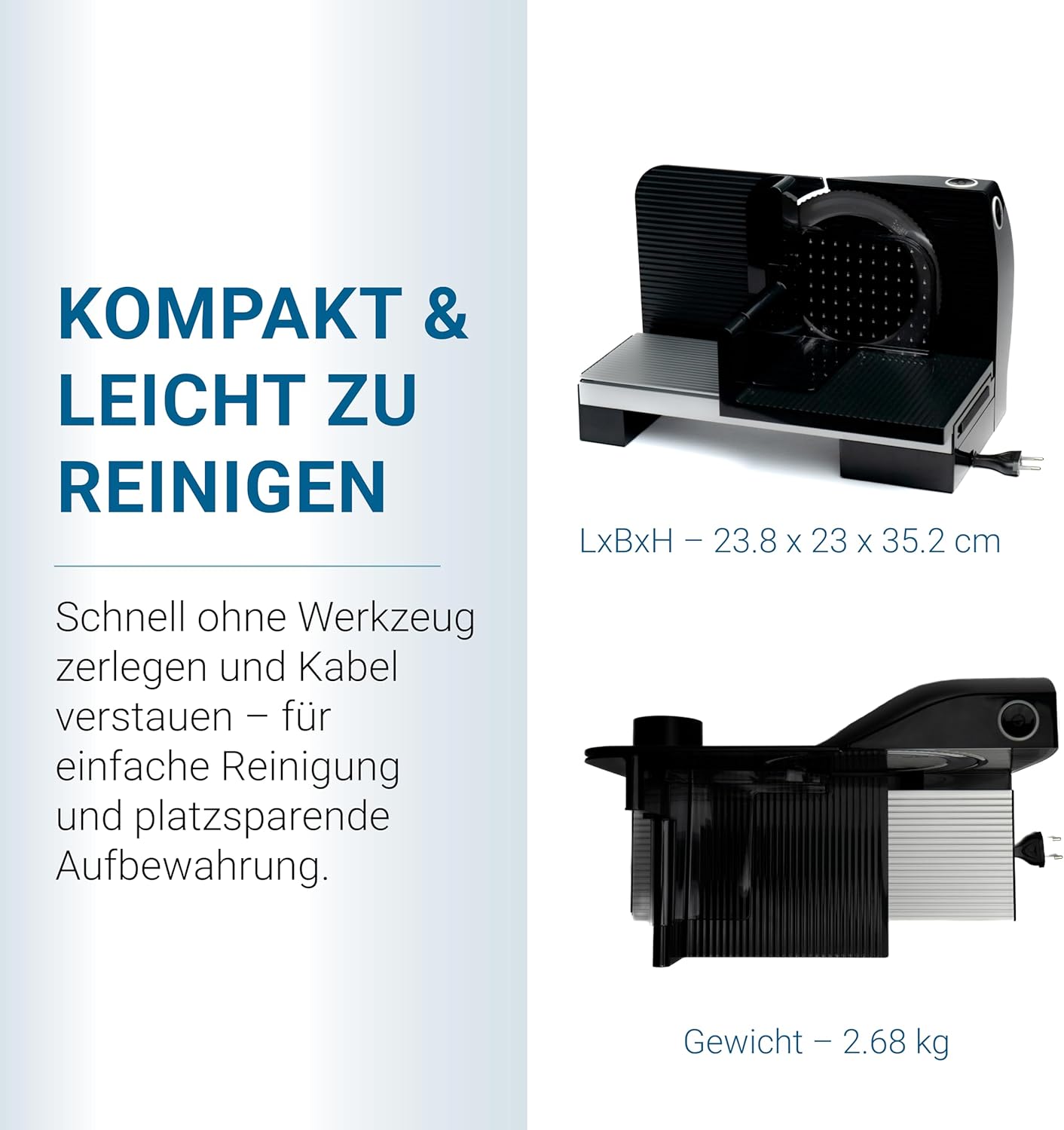 Elektrischer Allesschneider, Schwarz Rs72