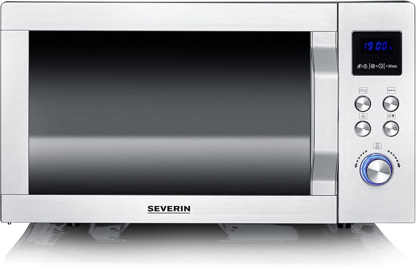 Mikrowelle MW 7777, Glasboden Grill und Heissluftfunktion 25l