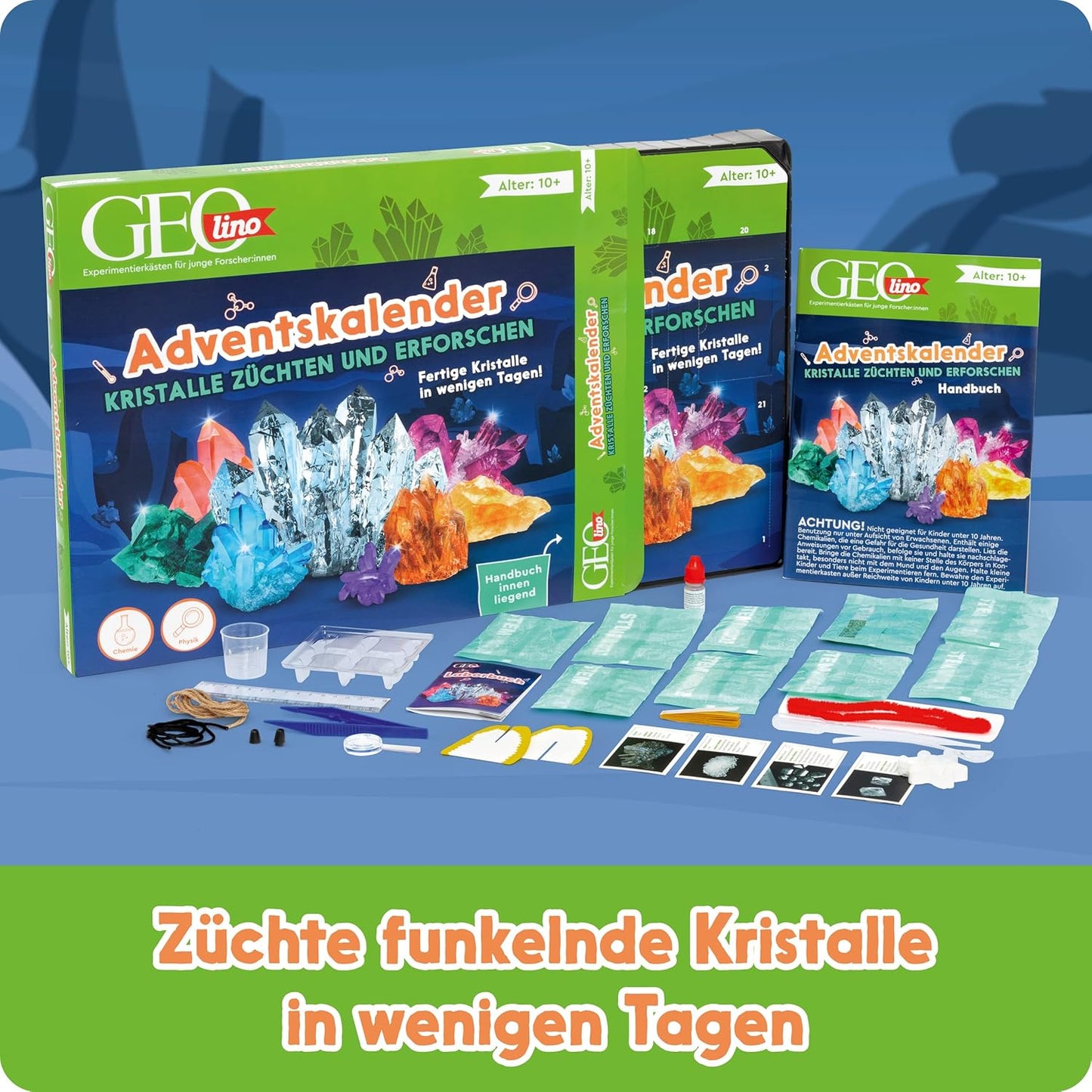 Adventskalender Kristalle züchten und erforschen