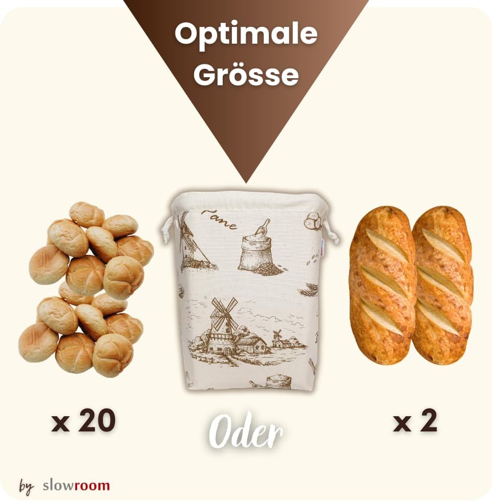 Brotbeutel zur Aufbewahrung (3 in 1), 3 in 1 Bakery