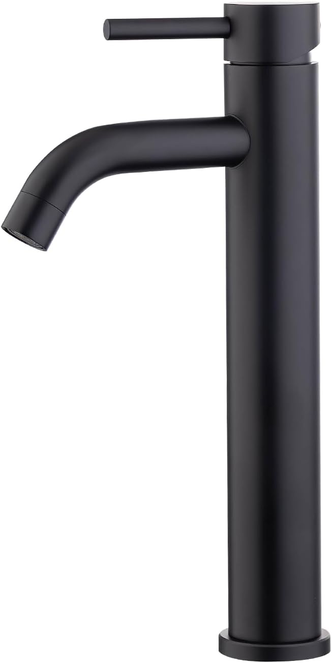 Wassersparende Armatur für Waschbecken, Schwarz