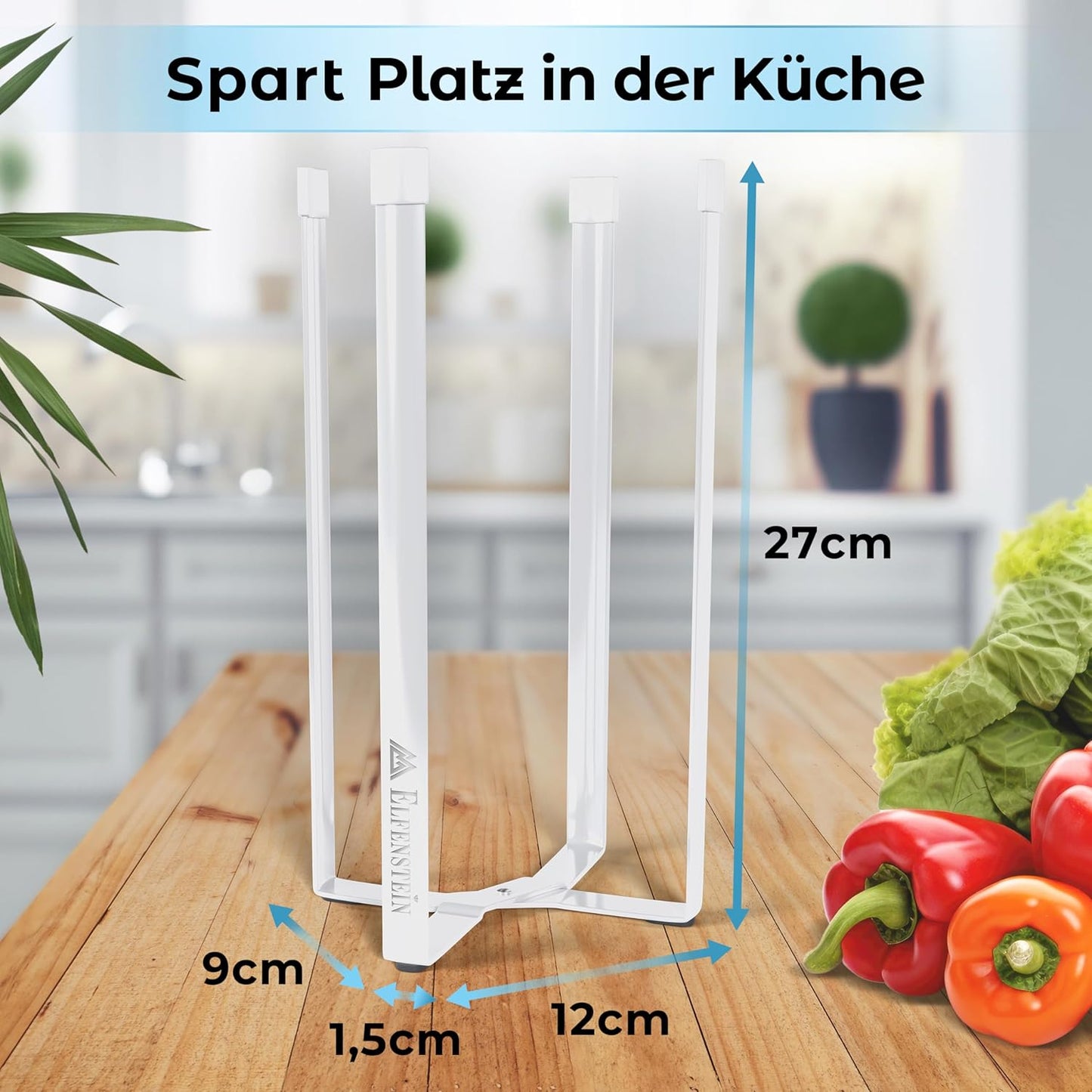 Flaschen Abtropfständer klappbar, Weiss