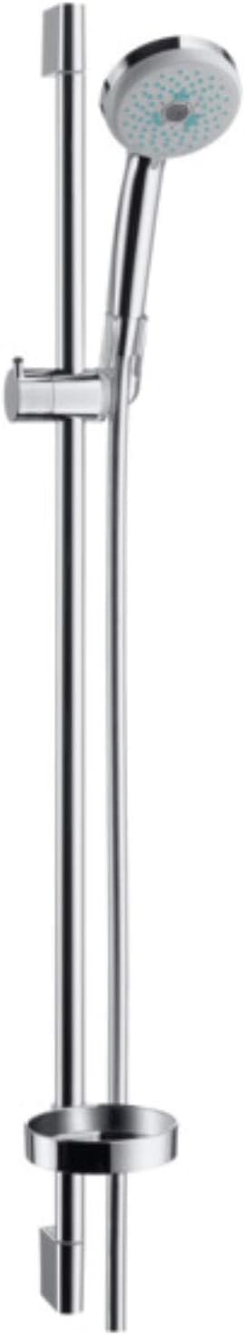 Croma 100 Duschset Multi mit Duschstange 90 cm und Seifenschale, Chrom 0,90m Set 3 Strahlarten